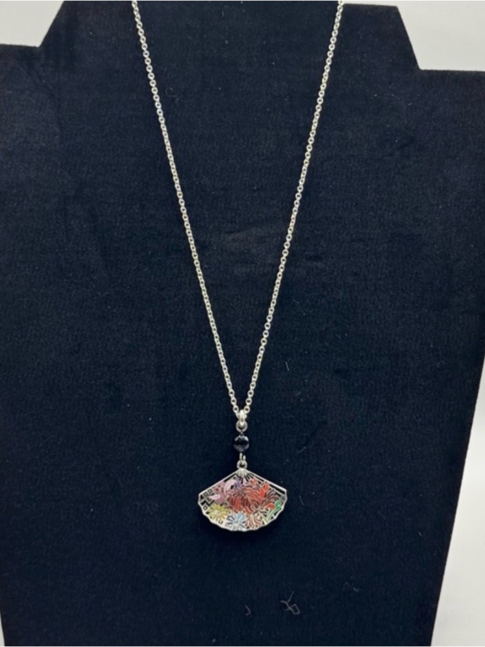 Brighton Kyoto in Bloom Fan Pendant Necklace- NWT